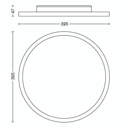 Philips - LED Pritemdomas lubinis šviestuvas Hue LED/19W/230V 2200-6500K + nuotolinio valdymo pultas