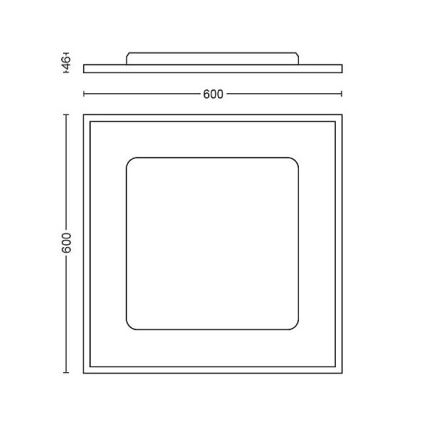 Philips - LED Pritemdomas lubinis šviestuvas Hue LED/39W/230V 2200-6500K + nuotolinio valdymo pultas