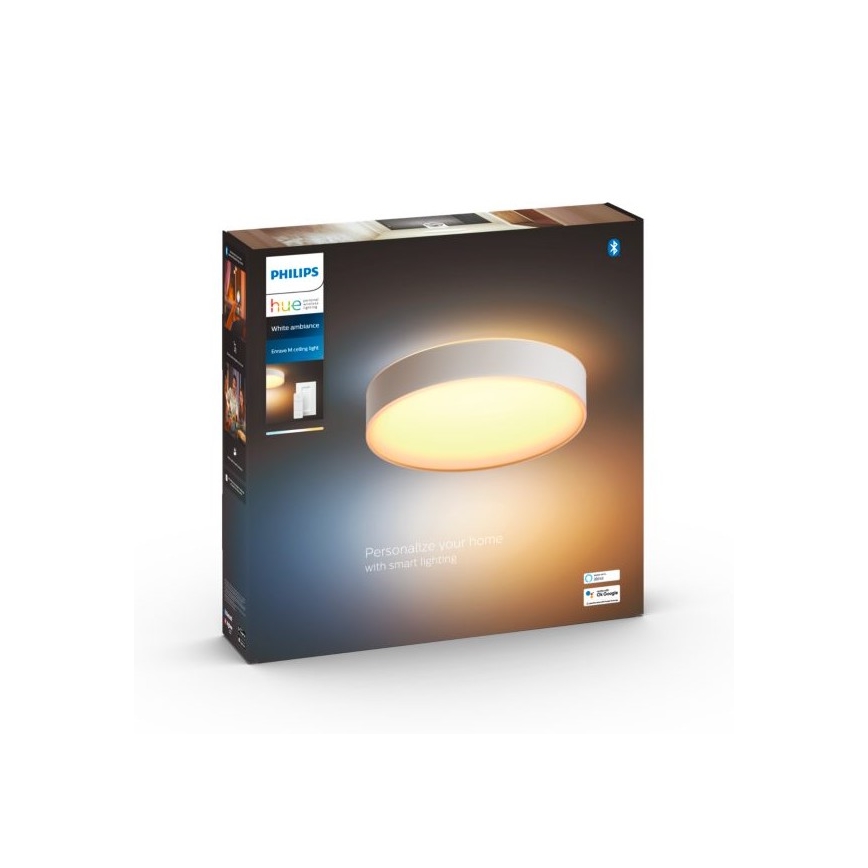 Philips - LED Pritemdomas lubinis šviestuvas Hue LED/19,2W/230V 2200-6500K diametras 381 mm balta + nuotolinio valdymo pultas