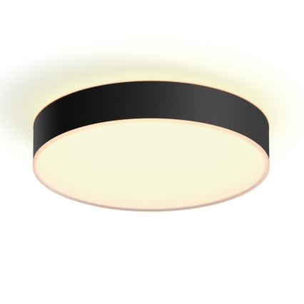 Philips - LED Pritemdomas lubinis šviestuvas Hue LED/19,2W/230V 2200-6500K diametras 381 mm juoda + nuotolinio valdymo pultas