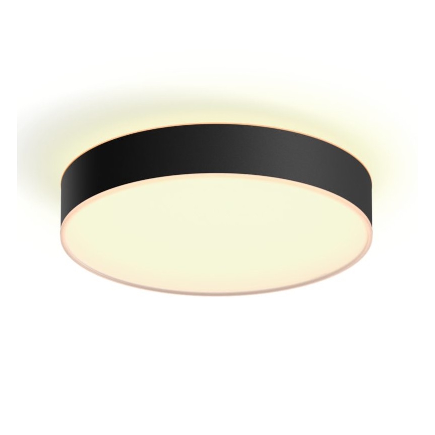 Philips - LED Pritemdomas lubinis šviestuvas Hue LED/19,2W/230V 2200-6500K diametras 381 mm juoda + nuotolinio valdymo pultas