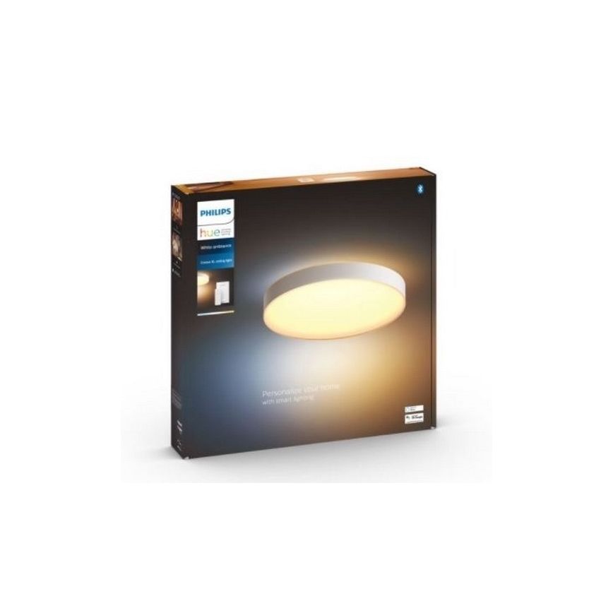 Philips - LED Pritemdomas lubinis šviestuvas Hue LED/48W/230V 2200-6500K diametras 551 mm balta + nuotolinio valdymo pultas