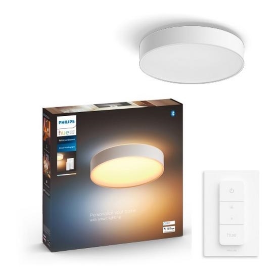 Philips - LED Pritemdomas lubinis šviestuvas Hue LED/19,2W/230V 2200-6500K diametras 381 mm balta + nuotolinio valdymo pultas