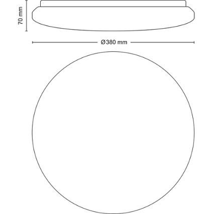 Philips - LED Pritemdomas lubinis šviestuvas LED/24W/230V 2700-6500K + nuotolinio valdymo pultas