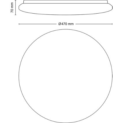 Philips - LED Pritemdomas lubinis šviestuvas LED/40W/230V 2700-6500K + nuotolinio valdymo pultas