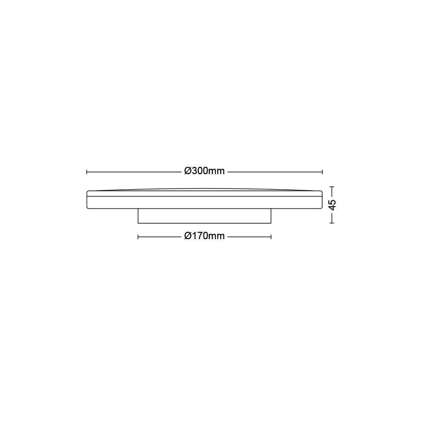 Philips - LED Pritemdomas lubinis šviestuvas SCENE SWITCH LED/18W/230V diametras 30 cm 4000K juoda
