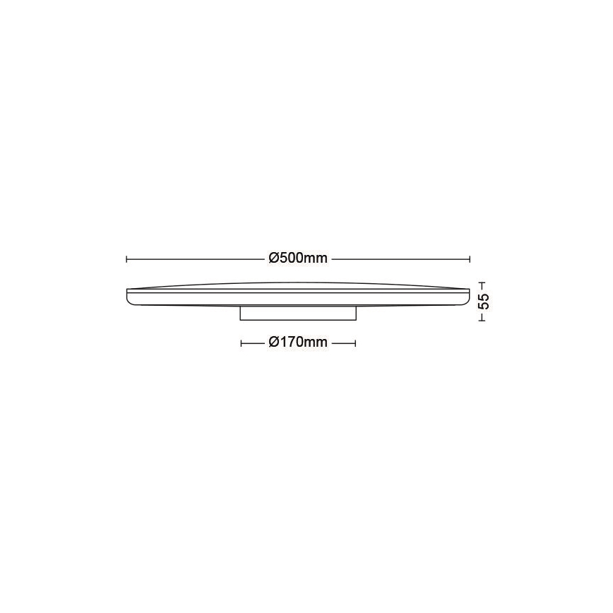 Philips - LED Pritemdomas lubinis šviestuvas SCENE SWITCH LED/36W/230V diametras 50 cm 4000K balta