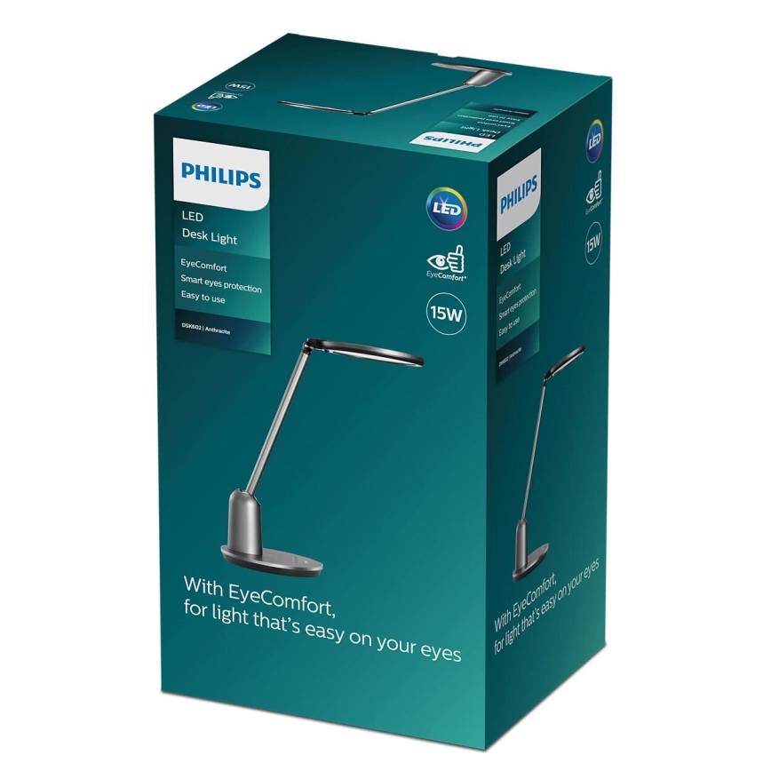 Philips - LED pritemdomas, liečiamas stalinis šviestuvas EINSTEIN SCENE SWITCH LED/15W/230V 2800/4000/5100K CRI94