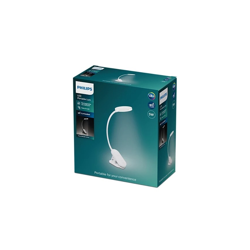 Philips - LED Pritemdomas šviestuvas su segtuku LED/5W/5V CRI 90
