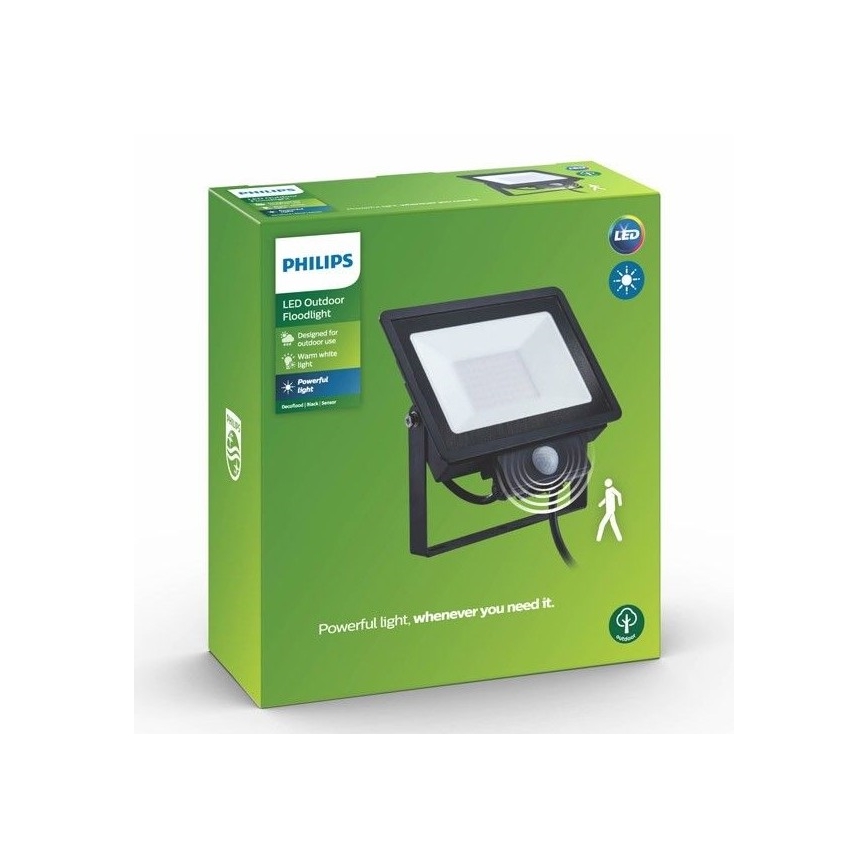 Philips - LED Prožektorius su jutikliu DECOFLOOD LED/20W/230V IP65
