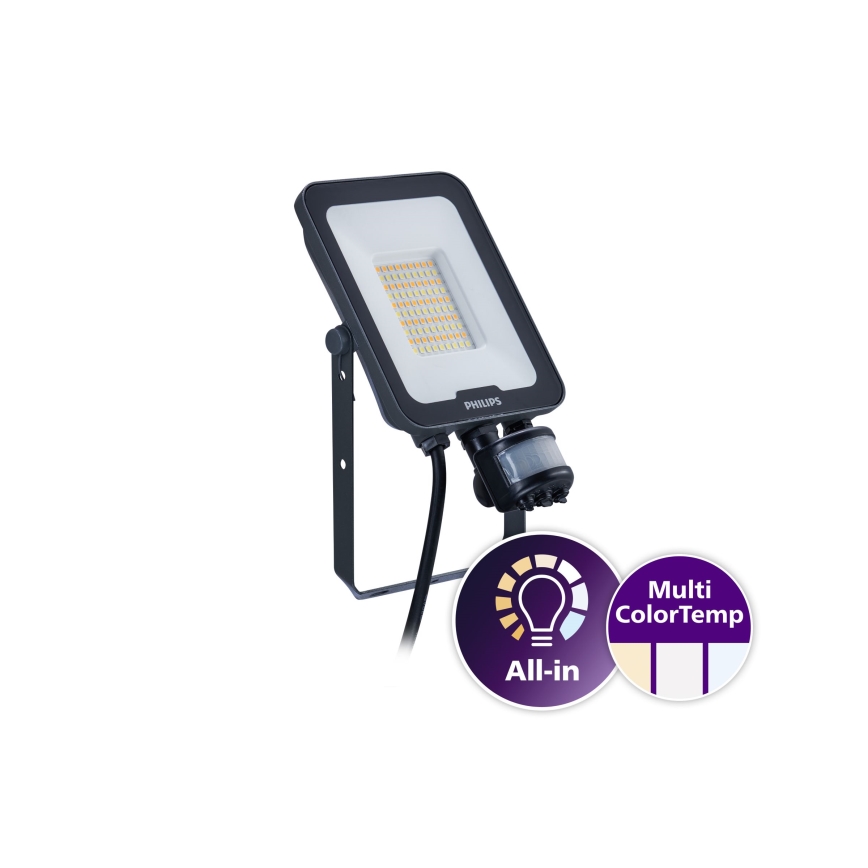 Philips - LED prožektorius su judesio ir sutemų jutikliu LEDINAIRE ALL-IN LED/30W/230V 3000/4000/6500K IP65