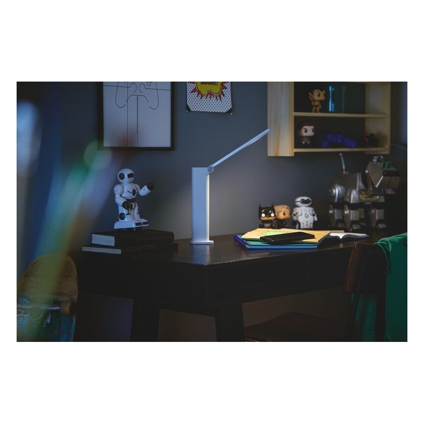 Philips – LED Reguliuojama jutiklinė stalinė lempa AMBER LED/5W/5V balta