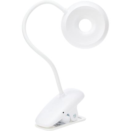 Philips - LED Reguliuojama lempa su segtuku DONUTCLIP LED/3W/5V CRI 90 balta