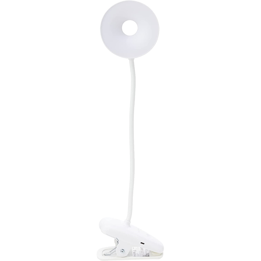 Philips - LED Reguliuojama lempa su segtuku DONUTCLIP LED/3W/5V CRI 90 balta