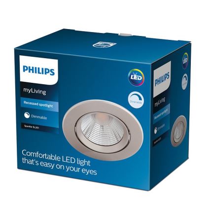 Philips - LED Reguliuojamas įleidžiamas šviestuvas SPARKLE LED/5,5W/230V