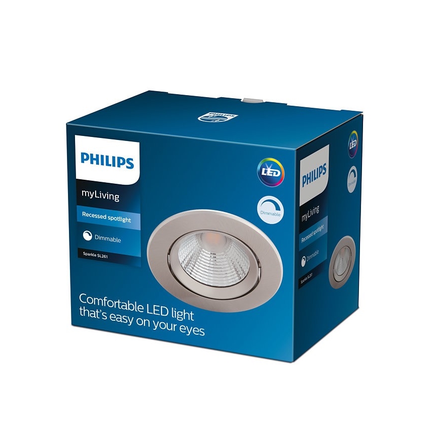 Philips - LED Reguliuojamas įleidžiamas šviestuvas SPARKLE LED/5,5W/230V