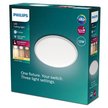 Philips - LED Reguliuojamas lubinis šviestuvas SCENE SWITCH LED/12W/230V