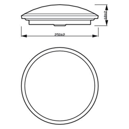 Philips - LED Reguliuojamas lubinis šviestuvas SCENE SWITCH LED/12W/230V