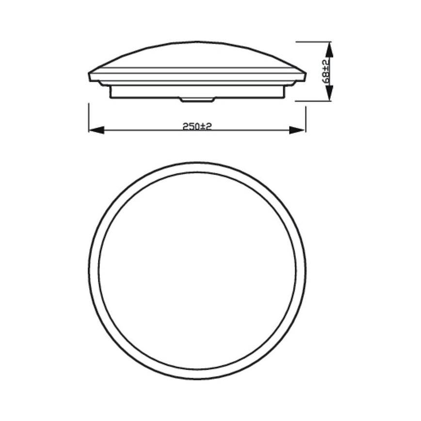 Philips - LED Reguliuojamas lubinis šviestuvas SCENE SWITCH LED/12W/230V