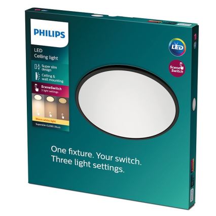 Philips - LED Reguliuojamas lubinis šviestuvas SCENE SWITCH LED/18W/230V