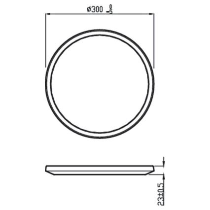 Philips - LED Reguliuojamas lubinis šviestuvas SCENE SWITCH LED/18W/230V