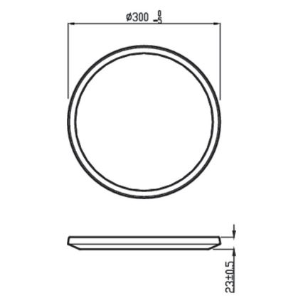 Philips - LED Reguliuojamas vonios lubinis šviestuvas SCENE SWITCH LED/18W/230V IP44 2700K