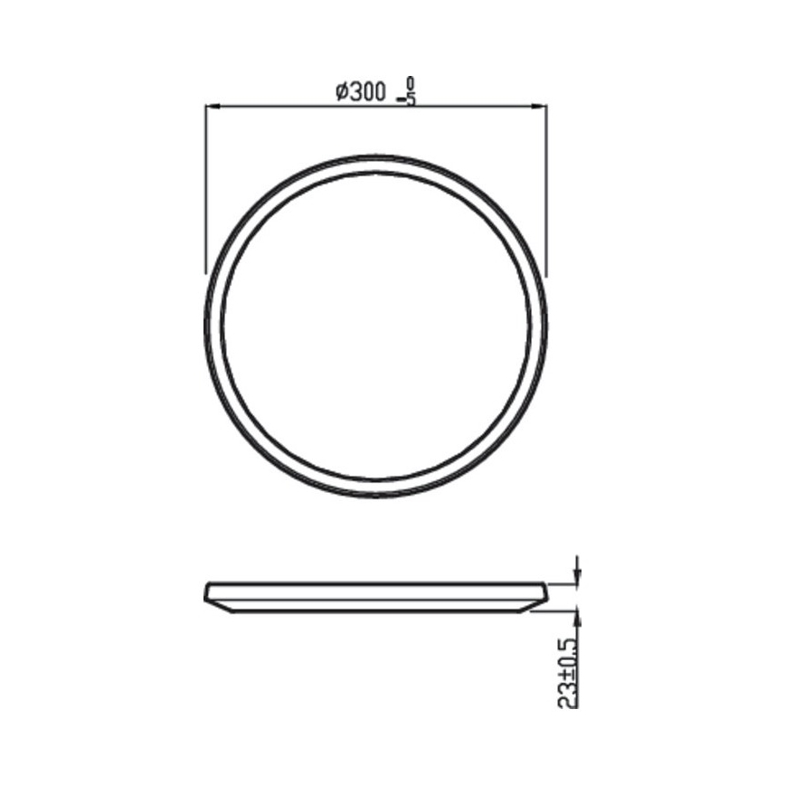 Philips - LED Reguliuojamas vonios lubinis šviestuvas SCENE SWITCH LED/18W/230V IP44 2700K