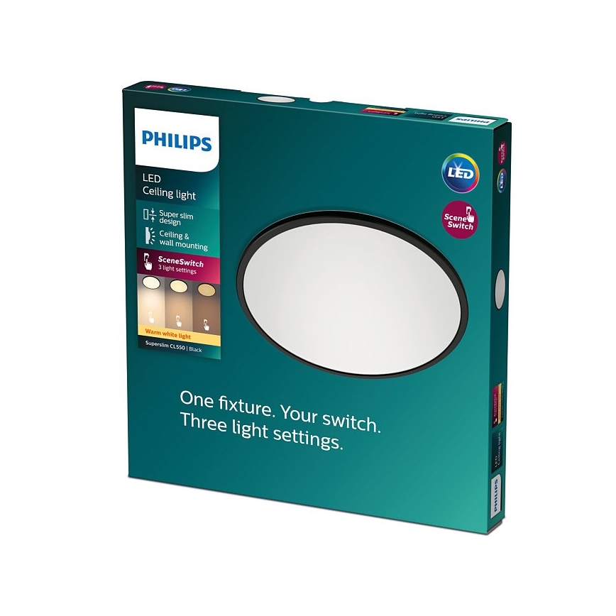Philips - LED Reguliuojamas lubinis šviestuvas SUPERSLIM CL550 LED/15W/230V