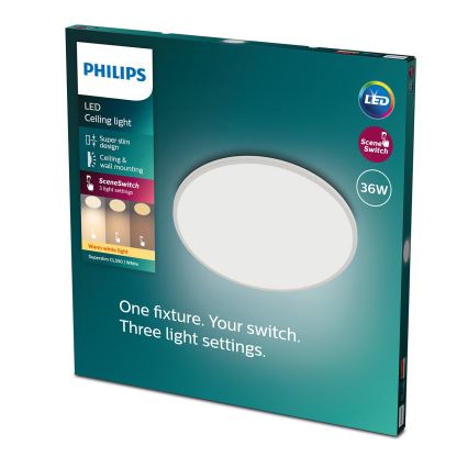 Philips - LED Reguliuojamas lubinis šviestuvas SCENE SWITCH LED/36W/230V