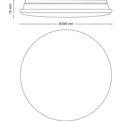 Philips - LED reguliuojamas lubinis šviestuvas LED/24W/230V 2700-6500K + nuotolinio valdymo pultas