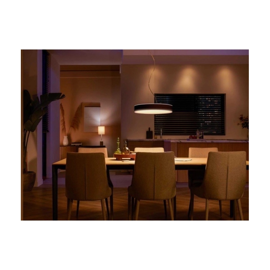 Philips - LED Reguliuojamas pakabinamas sietynas Hue LED/33,5W/230V 2200-6500K juoda + nuotolinio valdymo pultas