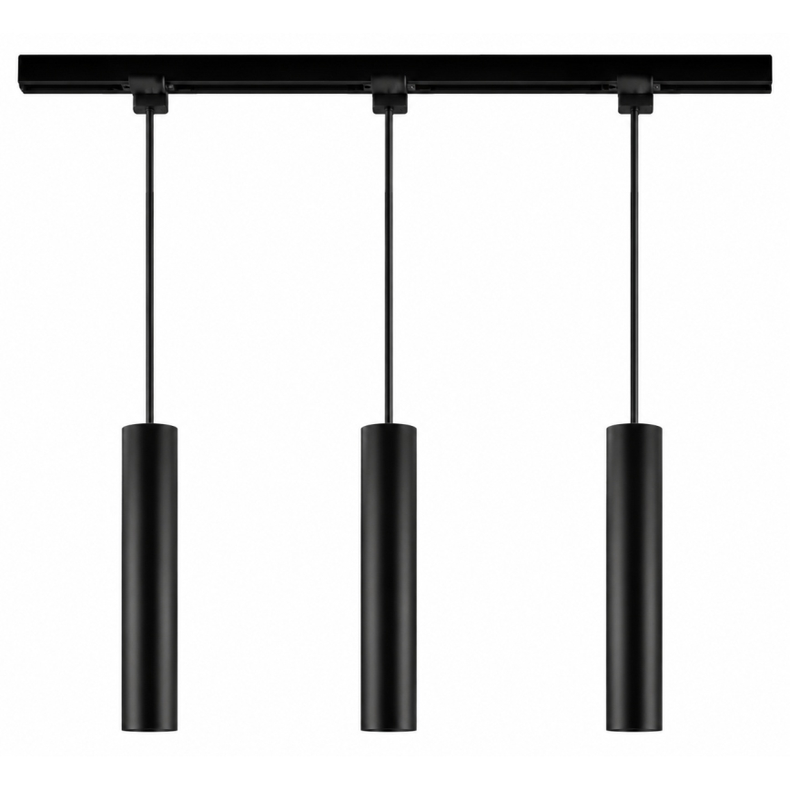 Philips - LED RGBW reguliuojamas pakabinamas šviestuvas ant laido EASYLINK HUE lištinėje sistemoje 3xGU10/4,7W/230V 2200-6500K 1m juodas + Hue bridge