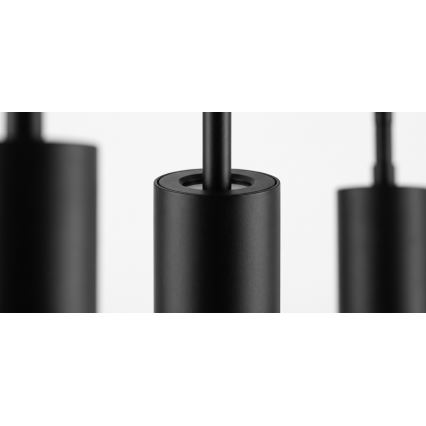 Philips - LED RGBW reguliuojamas pakabinamas šviestuvas ant laido EASYLINK HUE lištinėje sistemoje 3xGU10/4,7W/230V 2200-6500K 1m juodas + Hue bridge