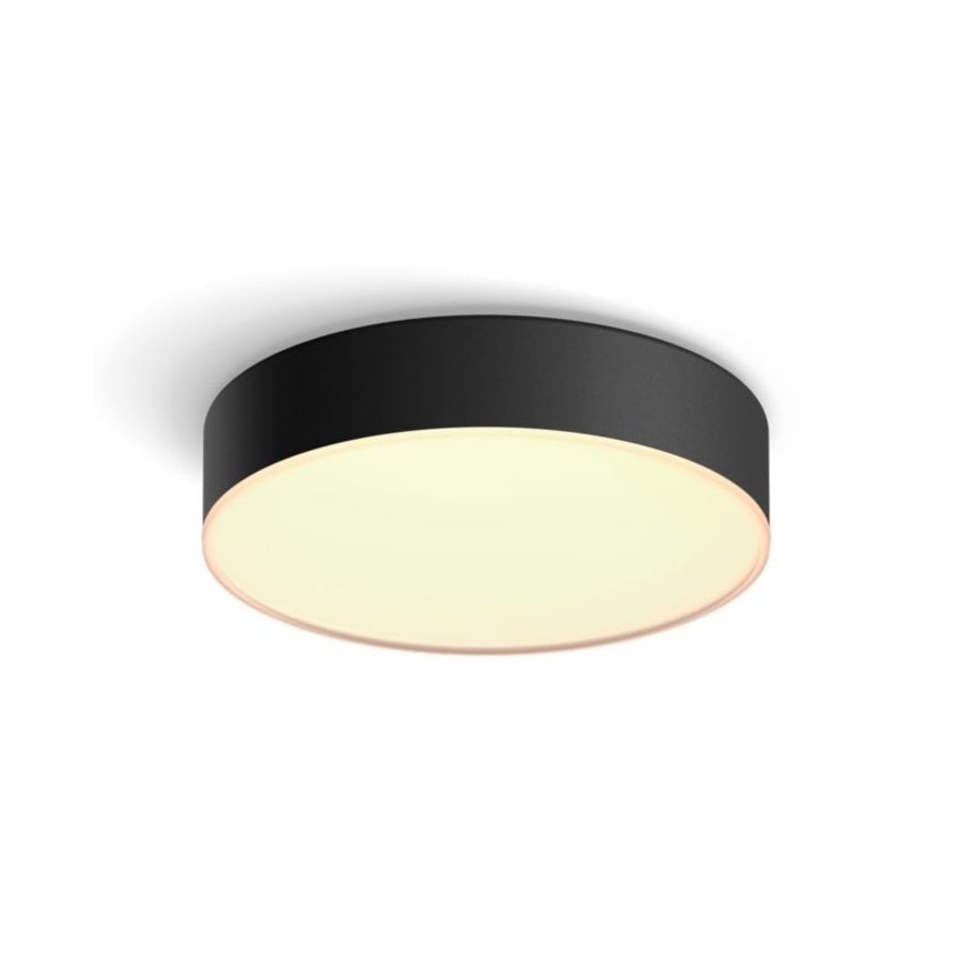 Philips - LED Pritemdomas lubinis šviestuvas Hue LED/9,6W/230V 2200-6500K diametras 261 mm juoda + nuotolinio valdymo pultas