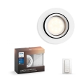 Philips - LED reguliuojamas šviestuvas Hue MILLISKIN 1xGU10/5,5W/230V + nuotolinio valdymo pultas