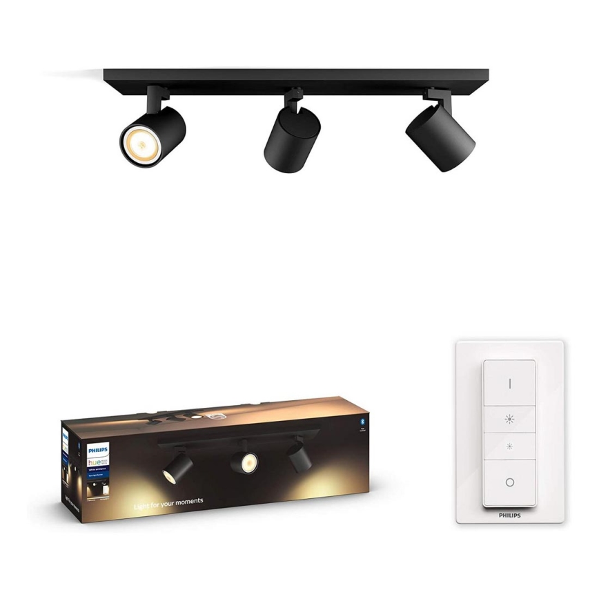 Philips - LED reguliuojamas šviestuvas Hue RUNNER 3xGU10/5W/230V + nuotolinio valdymo pultas