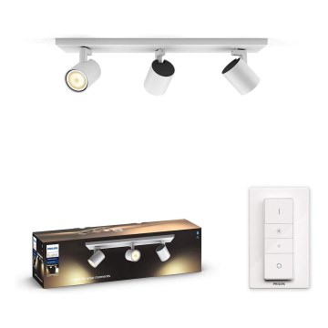 Philips - LED reguliuojamas šviestuvas Hue RUNNER 3xGU10/5W/230V + nuotolinio valdymo pultas