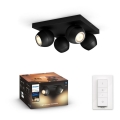 Philips - LED reguliuojamas taškinis šviestuvas Hue BUCKRAM 4xGU10/5W/230V + nuotolinis valdymas