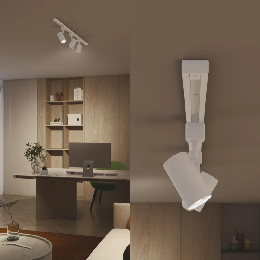 Philips - LED RGBW dimeriuojamas taškinis šviestuvas bėgelio sistemoje EASYLINK HUE 3xGU10/4,7W/230V 2200-6500K 1m balta