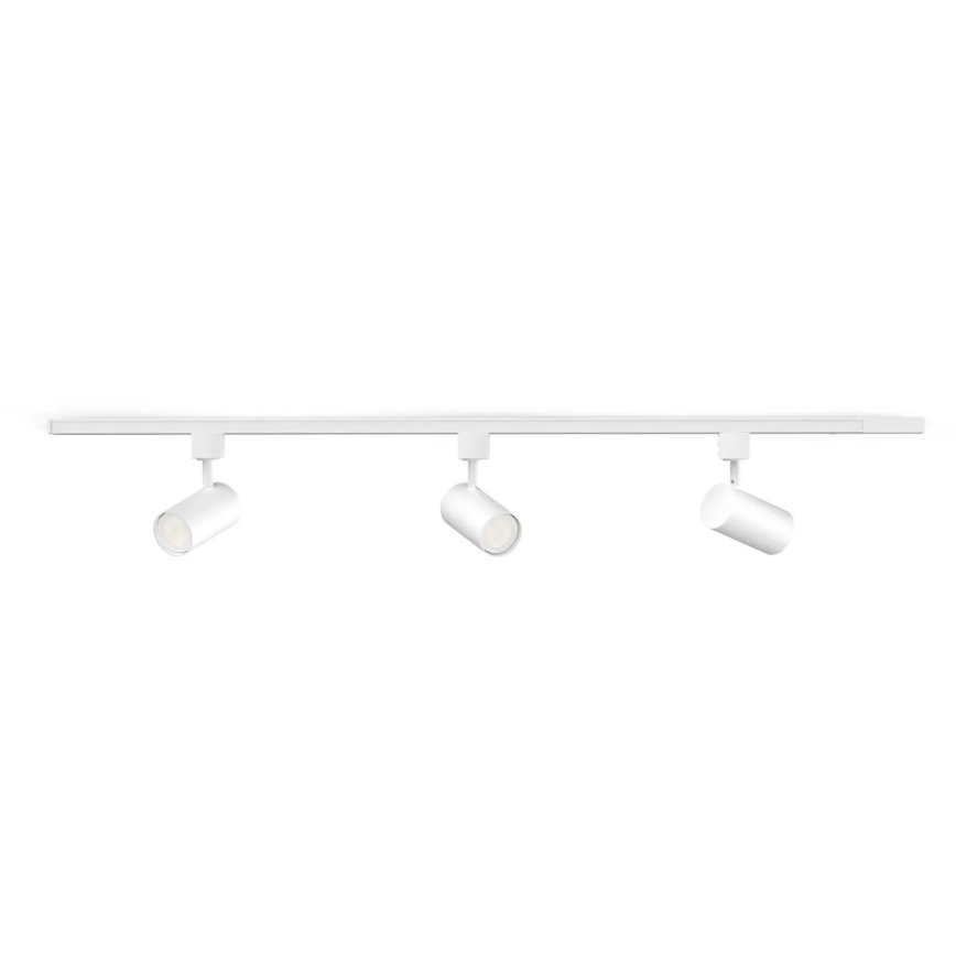 Philips - LED RGBW dimeriuojamas taškinis šviestuvas bėgelio sistemoje EASYLINK HUE 3xGU10/4,7W/230V 2200-6500K 1m balta