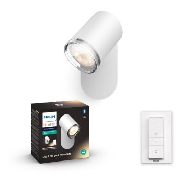 Philips - LED reguliuojamas vonios kambario šviestuvas Hue ADORE 1xGU10/5W/230V IP44 + nuotolinio valdymo pultas