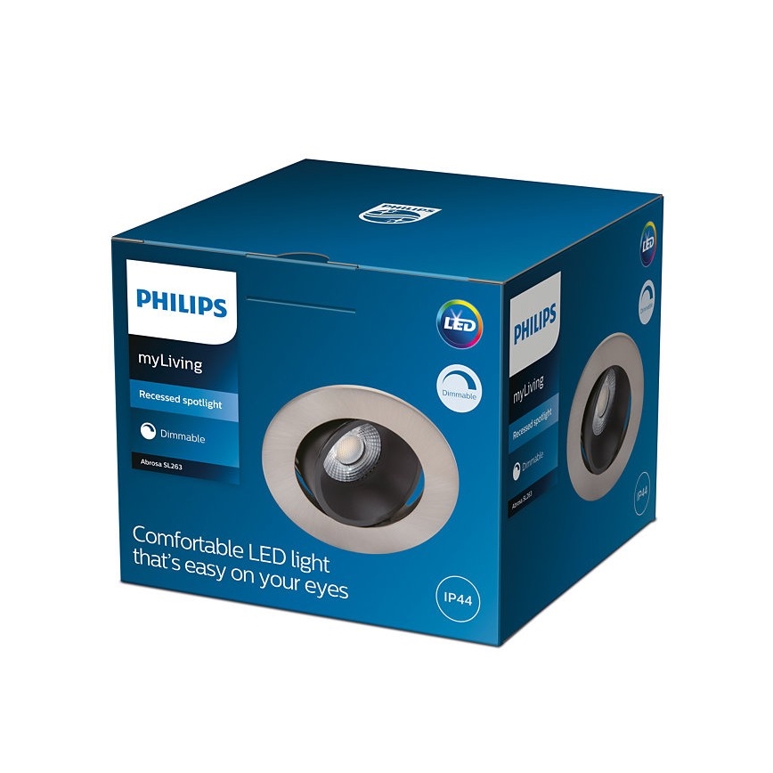 Philips - LED Reguliuojamas vonios šviestuvas ABROSA 1xLED/9W/230V IP44