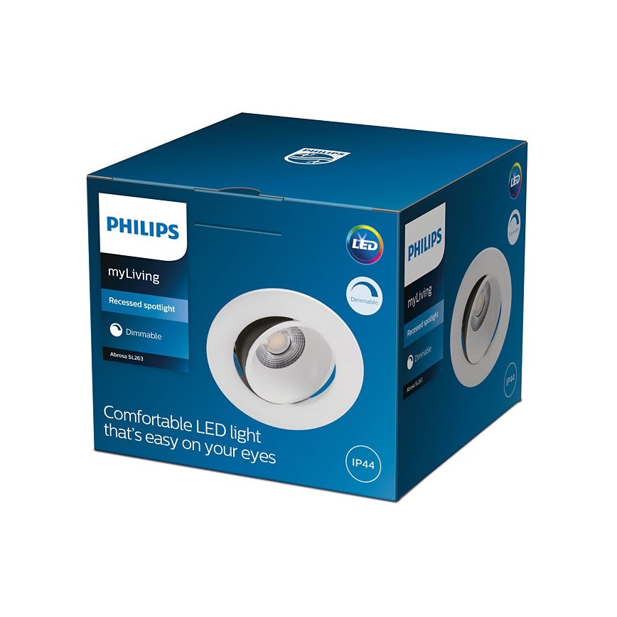 Philips - LED Reguliuojamas vonios įleidžiamas šviestuvas ABROSA 1xLED/9W/230V IP44