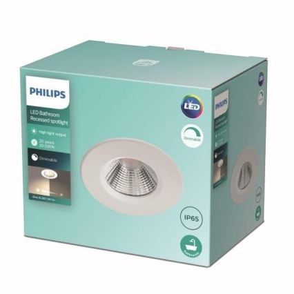 Philips - LED Reguliuojamas vonios šviestuvas  LED/5.5W/230V 2,700K IP65