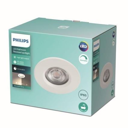 Philips - LED Reguliuojamas vonios šviestuvas  LED/5W/230V 2700K IP65