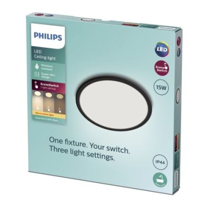 Philips - LED Reguliuojamas vonios lubinis šviestuvas SCENE SWITCH LED/15W/230V IP44 2700K