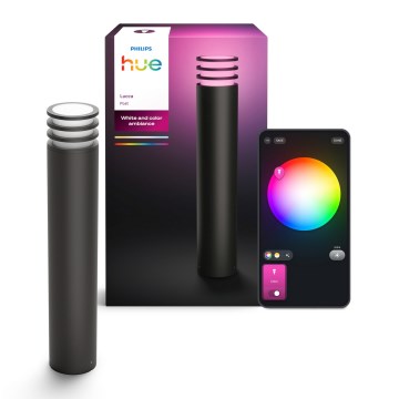Philips - LED RGB dimeriu reguliuojama lauko lempa Hue LUCCA 1xE27/8,1W/230V 77 cm 1000-20000K IP44