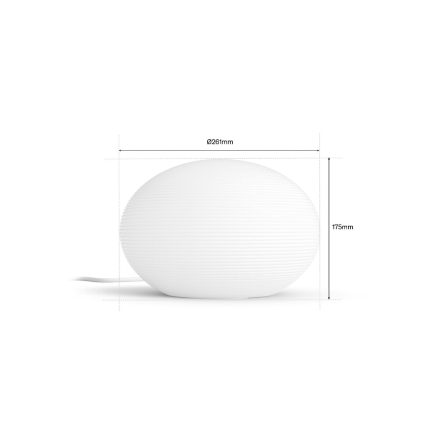 Philips - LED RGB reguliuojama stalinė lempa Hue FLOURISH White And Color Ambiance 1xE27/8,1W/230V 1000-20000K
