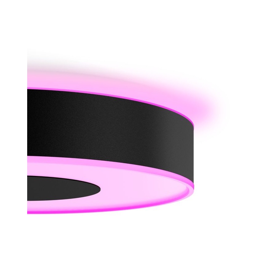 Philips - LED RGB dimeriuojamas lubinis šviestuvas Hue INFUSE LED/33,5W/230V 2000-6500K skersmuo 381 mm juodas