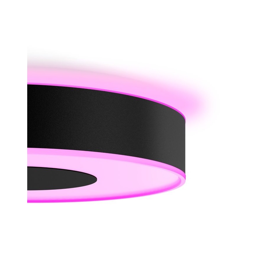 Philips - LED RGB dimeriuojamas lubinis šviestuvas Hue INFUSE LED/52,5W/230V 2000-6500K skersmuo 425 mm juodas